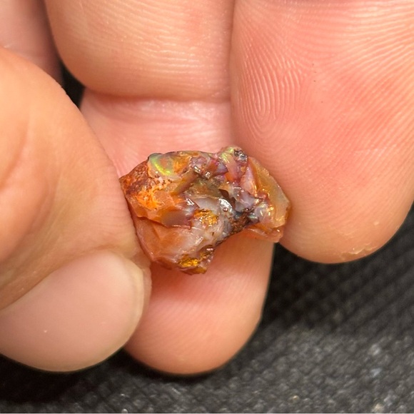 Natural Mexican Fire Opal Specimen Prism With An Array Of Natural Shapes - Picture 9 of 10